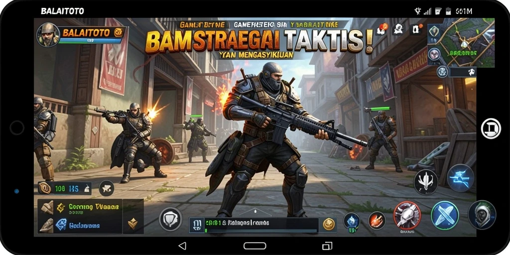 Tangkapan layar gameplay BALAITOTO yang menunjukkan aksi pertempuran strategis.
