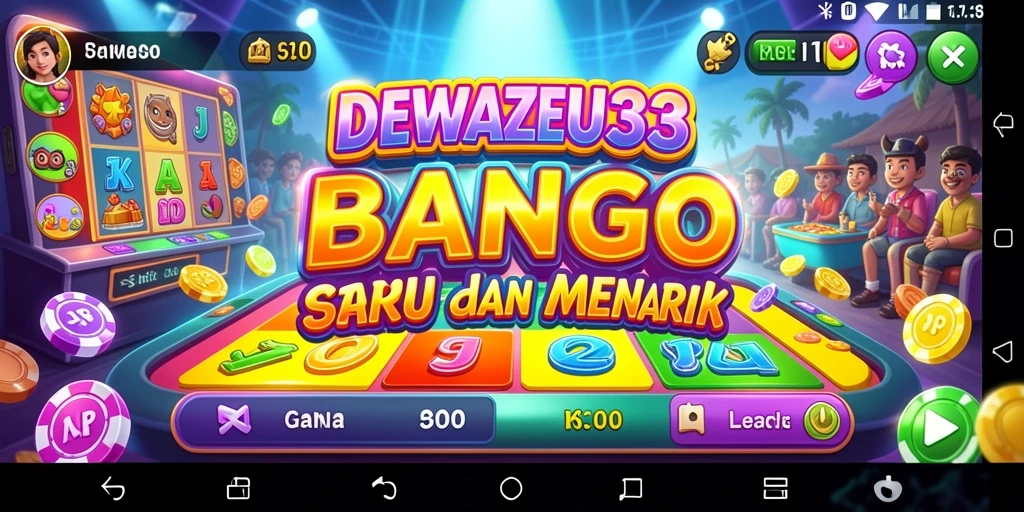 Screenshot gameplay DEWAZEUS33 yang menampilkan momen seru bermain Bingo.