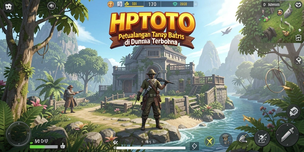 Tangkapan layar HPTOTO menampilkan pemain menjelajahi pemandangan dunia terbuka.