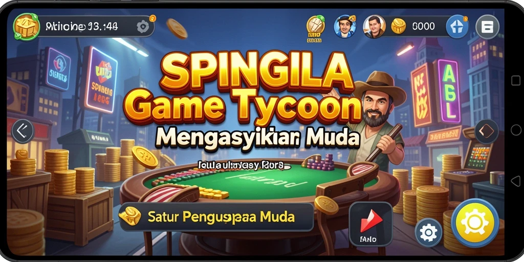 Screenshot menunjukkan gameplay SPINGILA yang intens dan strategis.