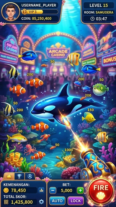 Tampilan antarmuka orca128 yang ramah pengguna.